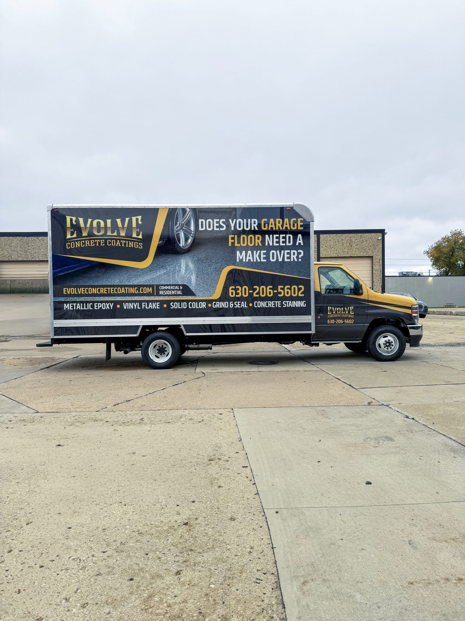 Evolve Concrete Coating | AdWrap Graphics